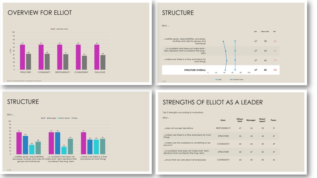 360° report template
