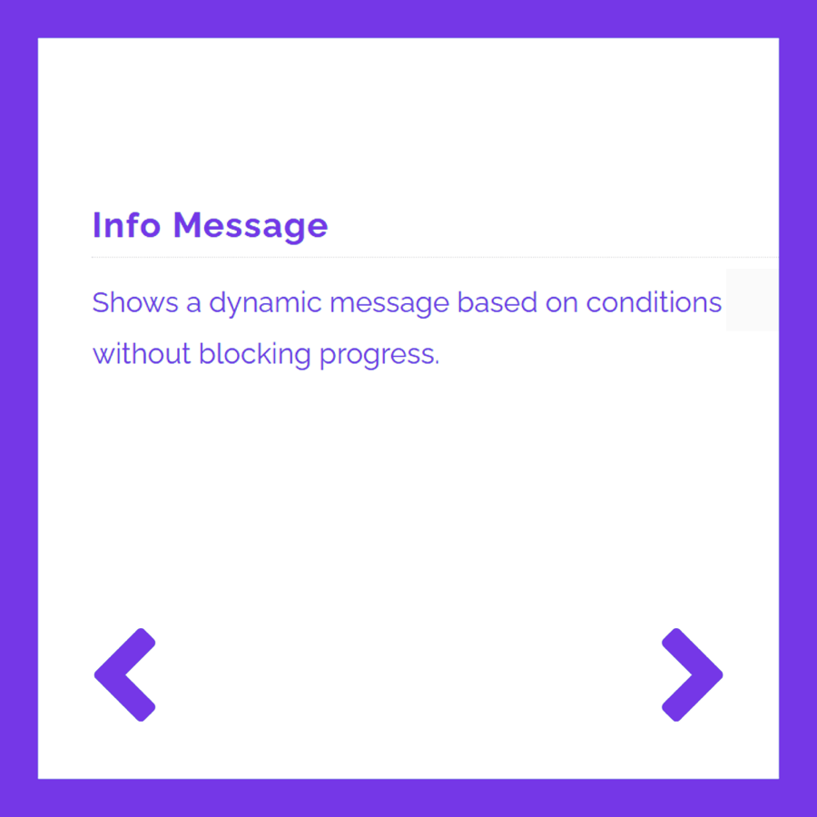 Info message