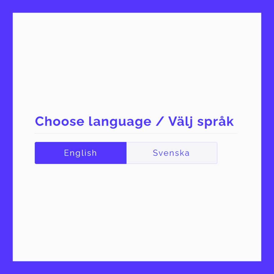 Language selection